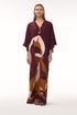 Andina Crepe Chine Tunic / Purple Horses